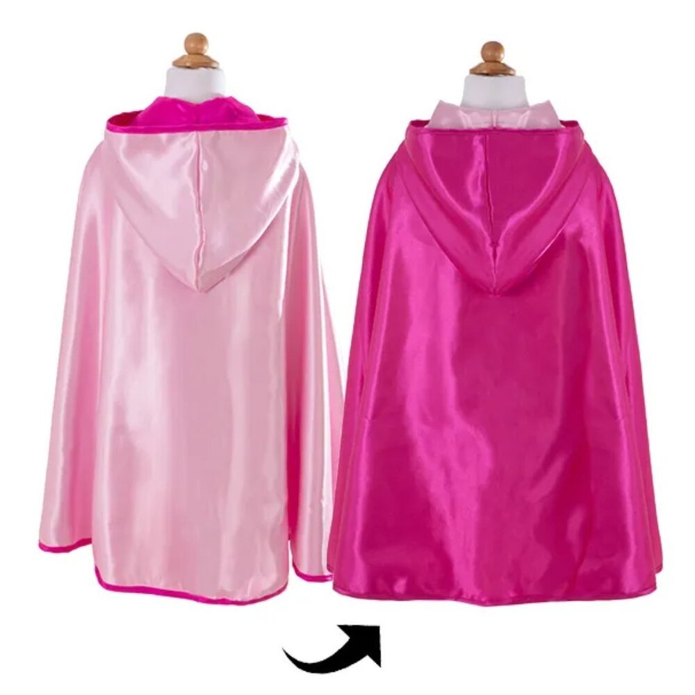 Great Pretenders Reversible Hooded Princess Cape Size 5-6(Cape Only)New w/Tag